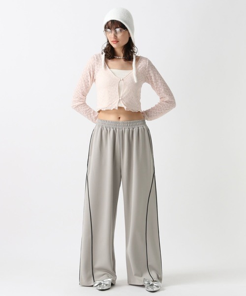 FOREVER 21（フォーエバー トゥエンティーワン）の「【2024FW】ラインワイドジャージパンツ（その他パンツ・レディース・ブラック/グレー/ネイビー/レッド・SMALL/MEDIUM）」の10枚目の写真