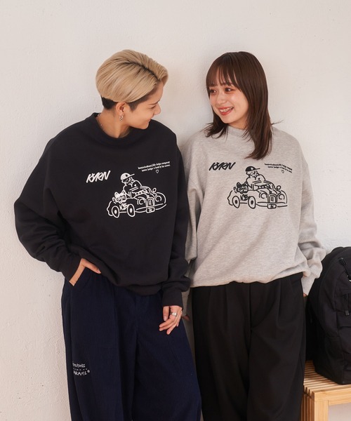 kaoyorinakami(カオヨリナカミ)の「drive sweat / ドライブスウェット(スウェット・メンズ・グレー/ブラック・X-SMALL/X-LARGE/LARGE/MEDIUM/SMALL)」の22枚目の写真