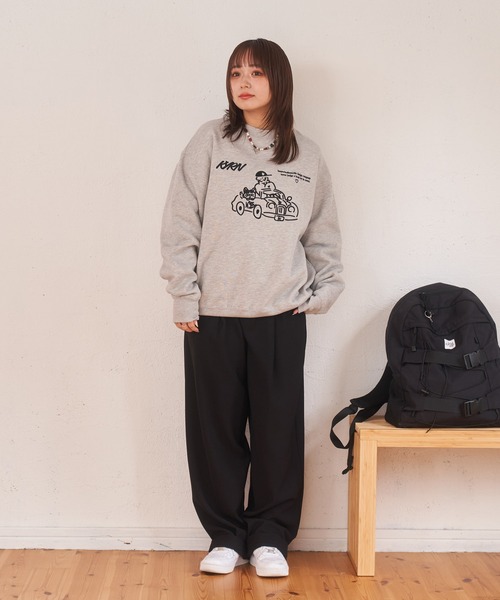 kaoyorinakami(カオヨリナカミ)の「drive sweat / ドライブスウェット(スウェット・メンズ・グレー/ブラック・X-SMALL/X-LARGE/LARGE/MEDIUM/SMALL)」の15枚目の写真