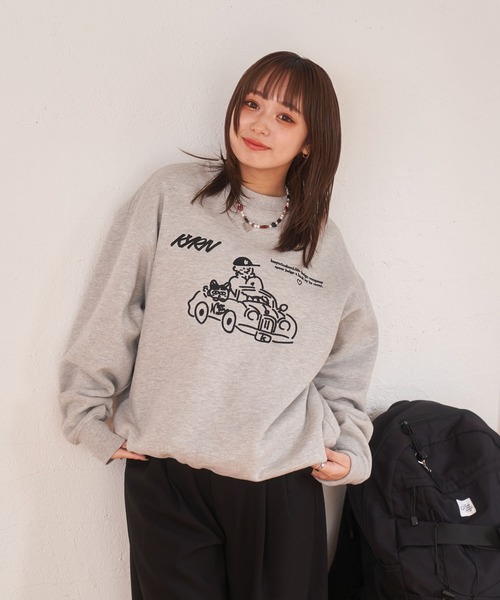 kaoyorinakami(カオヨリナカミ)の「drive sweat / ドライブスウェット(スウェット・メンズ・グレー/ブラック・X-SMALL/X-LARGE/LARGE/MEDIUM/SMALL)」の12枚目の写真