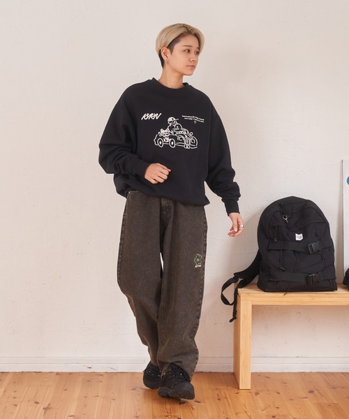 kaoyorinakami(カオヨリナカミ)の「drive sweat / ドライブスウェット(スウェット・メンズ・グレー/ブラック・X-SMALL/X-LARGE/LARGE/MEDIUM/SMALL)」の9枚目の写真