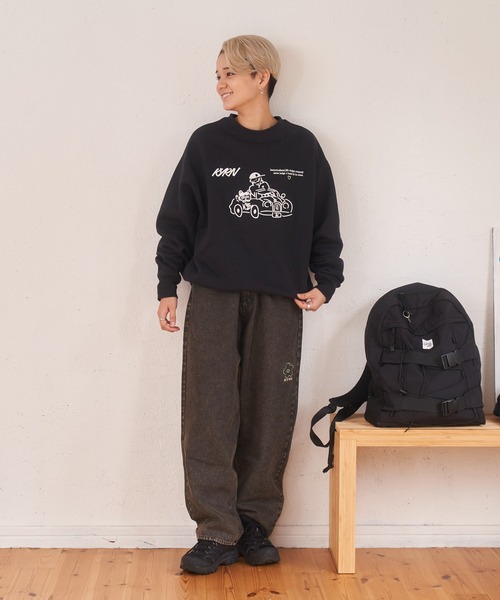 kaoyorinakami(カオヨリナカミ)の「drive sweat / ドライブスウェット(スウェット・メンズ・グレー/ブラック・X-SMALL/X-LARGE/LARGE/MEDIUM/SMALL)」の10枚目の写真