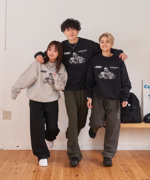 kaoyorinakami(カオヨリナカミ)の「drive sweat / ドライブスウェット(スウェット・メンズ・グレー/ブラック・X-SMALL/X-LARGE/LARGE/MEDIUM/SMALL)」の19枚目の写真