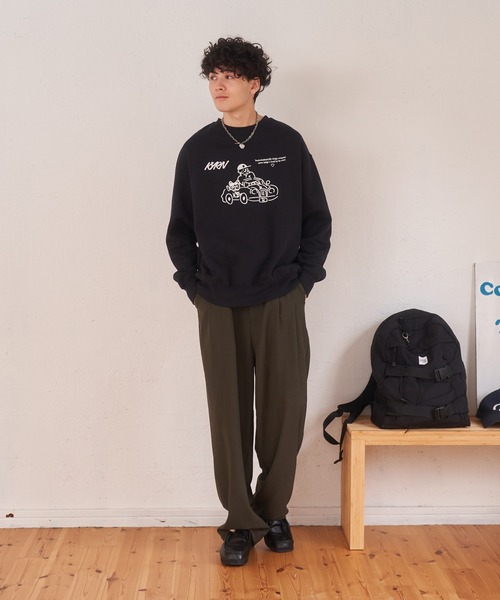 kaoyorinakami(カオヨリナカミ)の「drive sweat / ドライブスウェット(スウェット・メンズ・グレー/ブラック・X-SMALL/X-LARGE/LARGE/MEDIUM/SMALL)」の5枚目の写真