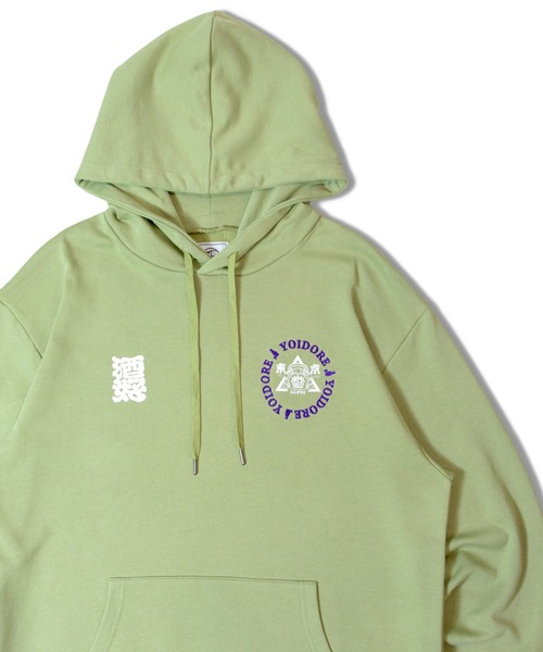 JACKROSE（ジャックローズ）の「YOIDORE 東京ｽｼﾀﾞﾗｹx YOIDORE PK（パーカー・メンズ・ライトグリーン/ブラック・M/L/XL）」の2枚目の写真