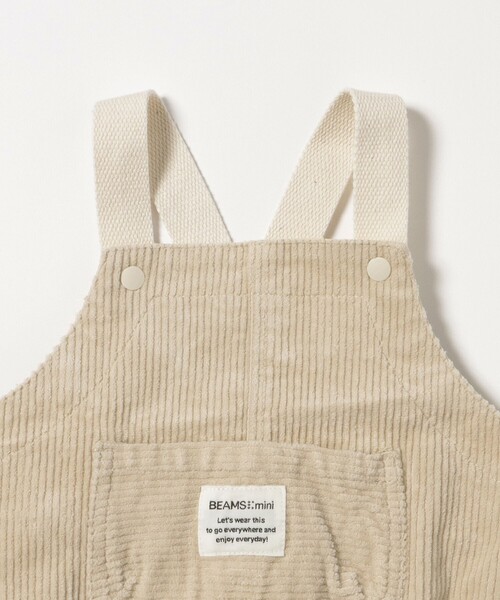 BEAMS mini（ビームスミニ）の「【WEB限定】ベビー コーデュロイ サロペット 2024（70～80cm）（サロペット/オーバーオール・キッズ・パープル系その他4/ナチュラル・80/70）」の4枚目の写真