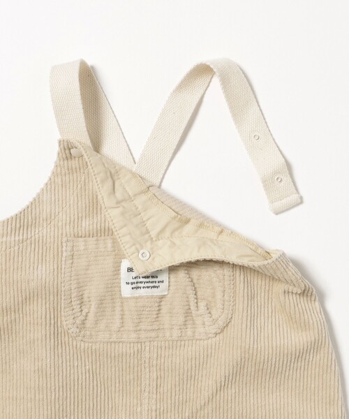 BEAMS mini（ビームスミニ）の「【WEB限定】ベビー コーデュロイ サロペット 2024（70～80cm）（サロペット/オーバーオール・キッズ・パープル系その他4/ナチュラル・80/70）」の5枚目の写真