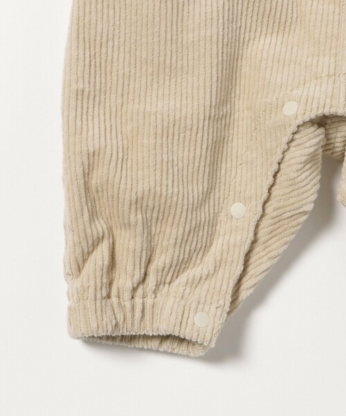 BEAMS mini（ビームスミニ）の「【WEB限定】ベビー コーデュロイ サロペット 2024（70～80cm）（サロペット/オーバーオール・キッズ・パープル系その他4/ナチュラル・80/70）」の6枚目の写真