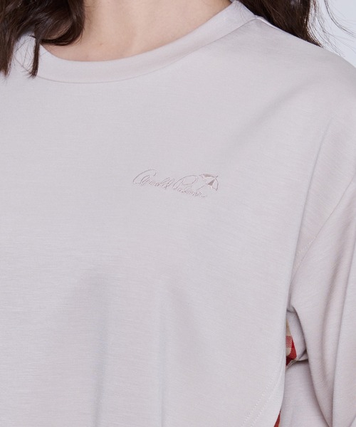 Arnold Palmer(アーノルドパーマー)の「パーマーチェック ドッキング スリット ワンピース(ワンピース・レディース・ベージュ/ネイビー/アイボリー・S/M/L)」の5枚目の写真