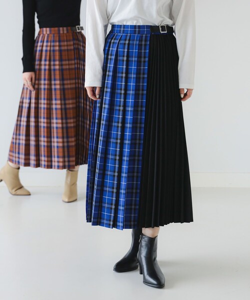 B:MING by BEAMS（ビーミングバイビームス）の「プリーツ ミックス スカート（S～M）（スカート・レディース・その他/グリーン/ブラウン・SMALL/MEDIUM）」の19枚目の写真