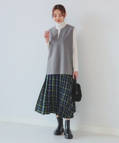 B:MING by BEAMS（ビーミングバイビームス）の「プリーツ ミックス スカート（S～M）（スカート・レディース・その他/グリーン/ブラウン・SMALL/MEDIUM）」の20枚目の写真