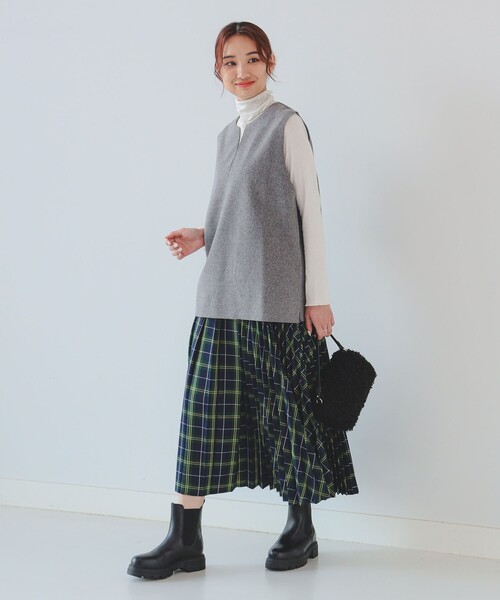 B:MING by BEAMS（ビーミングバイビームス）の「プリーツ ミックス スカート（S～M）（スカート・レディース・その他/グリーン/ブラウン・SMALL/MEDIUM）」の21枚目の写真