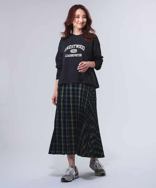 B:MING by BEAMS（ビーミングバイビームス）の「プリーツ ミックス スカート（S～M）（スカート・レディース・その他/グリーン/ブラウン・SMALL/MEDIUM）」の12枚目の写真