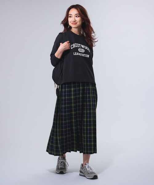 B:MING by BEAMS（ビーミングバイビームス）の「プリーツ ミックス スカート（S～M）（スカート・レディース・その他/グリーン/ブラウン・SMALL/MEDIUM）」の14枚目の写真