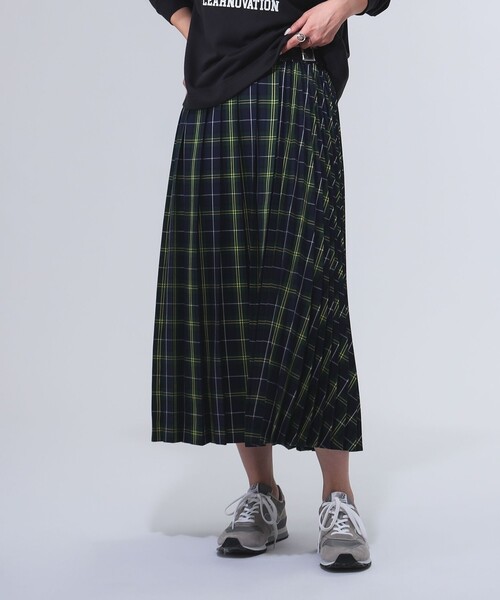 B:MING by BEAMS（ビーミングバイビームス）の「プリーツ ミックス スカート（S～M）（スカート・レディース・その他/グリーン/ブラウン・SMALL/MEDIUM）」の15枚目の写真