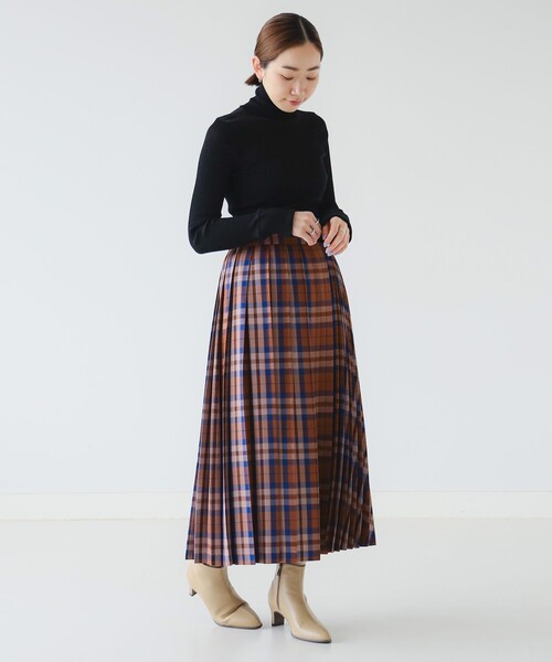 B:MING by BEAMS（ビーミングバイビームス）の「プリーツ ミックス スカート（S～M）（スカート・レディース・その他/グリーン/ブラウン・SMALL/MEDIUM）」の5枚目の写真