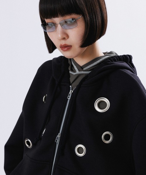 BIG EYELET STUCK HOODIE（パーカー）｜M TO R（ムウトアール）の