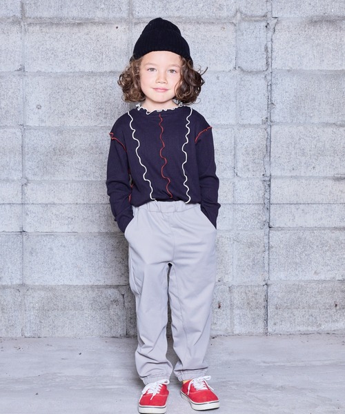 HOGAN RANCH WEAR(ホーガンランチウエア)の「メローリブカットソー(Tシャツ/カットソー・キッズ・レッド/イエロー/ブラック/オフホワイト・90/100/110/120/130/140/150)」の11枚目の写真