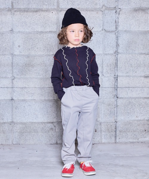 HOGAN RANCH WEAR(ホーガンランチウエア)の「メローリブカットソー(Tシャツ/カットソー・キッズ・レッド/イエロー/ブラック/オフホワイト・90/100/110/120/130/140/150)」の13枚目の写真