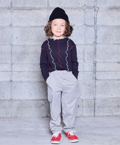 HOGAN RANCH WEAR(ホーガンランチウエア)の「メローリブカットソー(Tシャツ/カットソー・キッズ・レッド/イエロー/ブラック/オフホワイト・90/100/110/120/130/140/150)」の14枚目の写真
