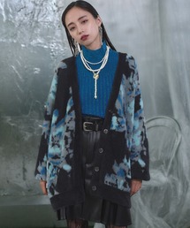 HARE | アソートシャギーガラVネックカーディガン(HARE)(カーディガン/ボレロ)