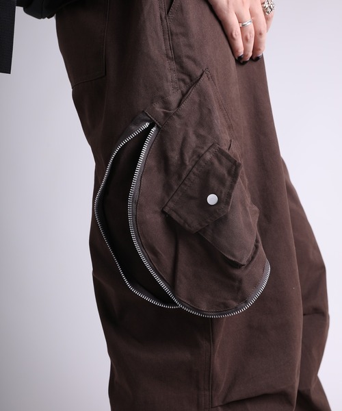 GENXDER(ノンジェンダー)の「【GENXDER】ポケットカーゴパンツ(カーゴパンツ・メンズ・ブラック/チョコ・MEDIUM/LARGE/X-LARGE/XX-LARGE)」の9枚目の写真