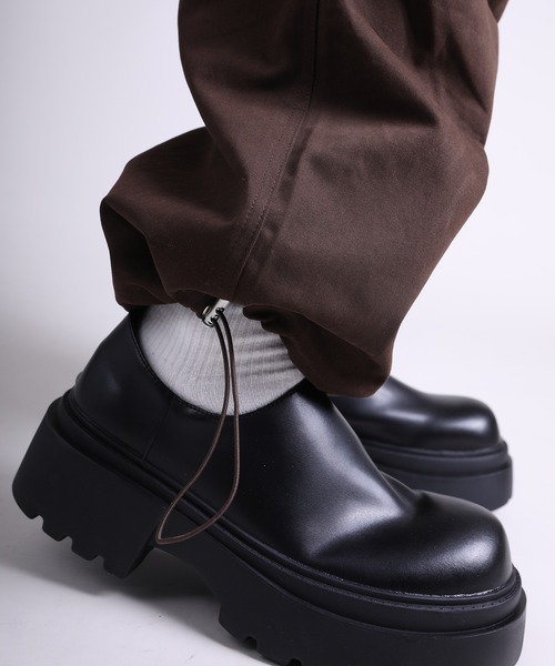 GENXDER(ノンジェンダー)の「【GENXDER】ポケットカーゴパンツ(カーゴパンツ・メンズ・ブラック/チョコ・MEDIUM/LARGE/X-LARGE/XX-LARGE)」の10枚目の写真