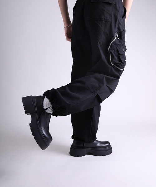 GENXDER(ノンジェンダー)の「【GENXDER】ポケットカーゴパンツ(カーゴパンツ・メンズ・ブラック/チョコ・MEDIUM/LARGE/X-LARGE/XX-LARGE)」の12枚目の写真