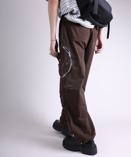 GENXDER(ノンジェンダー)の「【GENXDER】ポケットカーゴパンツ(カーゴパンツ・メンズ・ブラック/チョコ・MEDIUM/LARGE/X-LARGE/XX-LARGE)」の15枚目の写真