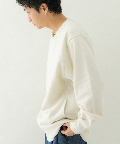 NANGA（ナンガ）の「『別注』NANGA×EKAL　ロゴスウェット（スウェット・メンズ・グレー/ホワイト・MEDIUM/LARGE）」の3枚目の写真