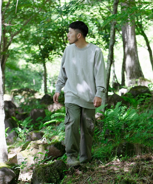 NANGA（ナンガ）の「『別注』NANGA×EKAL　ロゴスウェット（スウェット・メンズ・グレー/ホワイト・MEDIUM/LARGE）」の13枚目の写真