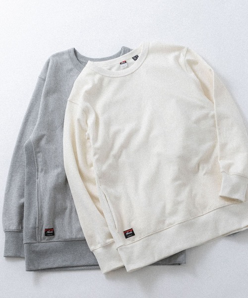 NANGA（ナンガ）の「『別注』NANGA×EKAL　ロゴスウェット（スウェット・メンズ・グレー/ホワイト・MEDIUM/LARGE）」の7枚目の写真