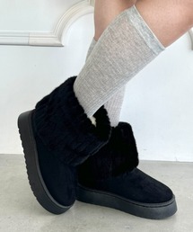 ファーレッグカバームートンブーツ