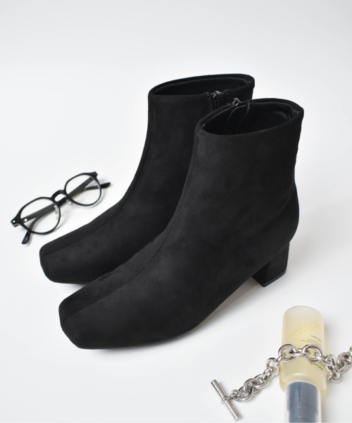 【セール】EVOL / ソフトスクエアショートブーツ / IX5473（ブーツ）｜EVOL（イーボル）