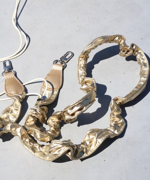 SPRUCE（スプルース）の「<SPRUCE/スプルス>メタギャザーショルダー（ショルダーバッグ・レディース・ブラック/シルバー/ブルー/ホワイト/ゴールド・ONE SIZE）」の13枚目の写真