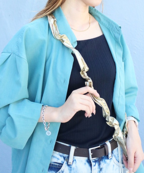 SPRUCE（スプルース）の「<SPRUCE/スプルス>メタギャザーショルダー（ショルダーバッグ・レディース・ブラック/シルバー/ブルー/ホワイト/ゴールド・ONE SIZE）」の22枚目の写真