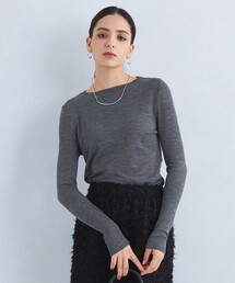 green label relaxing | スラブウール クルーネック プルオーバー カットソー(Tシャツ/カットソー)