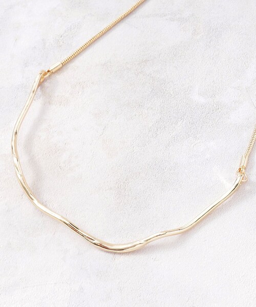 OPAQUE.CLIP(オペークドットクリップ)の「◆メタルスライドネックレス(ネックレス・レディース・シルバー/ゴールド・00)」の5枚目の写真