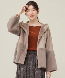 ANY SIS | Luxuryフェイクムートン コート(その他アウター)