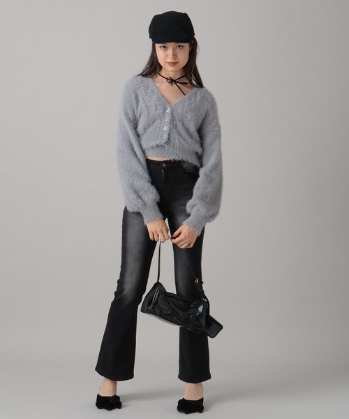 FOREVER 21（フォーエバー トゥエンティーワン）の「【2024FW】フェザーアンサンブル（カーディガン/ボレロ・レディース・ピンク/グレー/ナチュラル/ブルー/ピンク系その他/ライトグレー・FREE）」の20枚目の写真