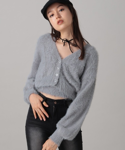 FOREVER 21（フォーエバー トゥエンティーワン）の「【2024FW】フェザーアンサンブル（カーディガン/ボレロ・レディース・ピンク/グレー/ナチュラル/ブルー/ピンク系その他/ライトグレー・FREE）」の22枚目の写真