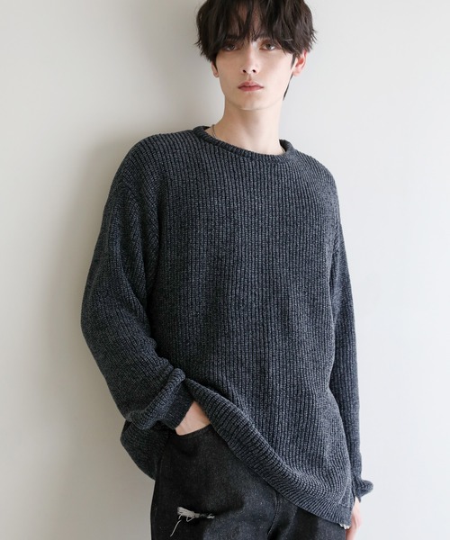 モールジャガードクルーネックニット（ニット/セーター）｜ASTRONOMY