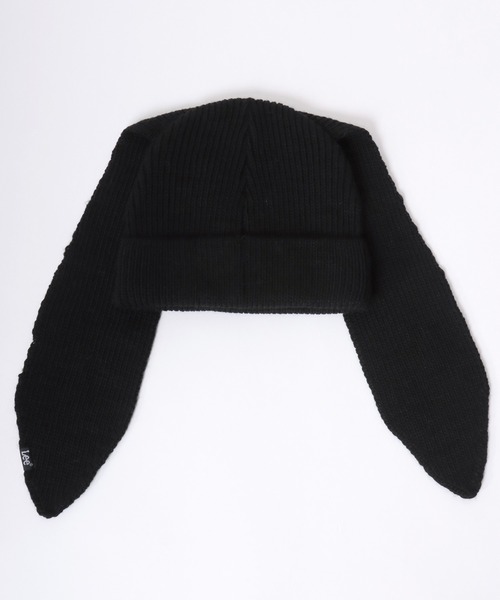 Lee(リー)の「Lee(リー)うさ耳ニットビーニー/ニットキャップ/耳付きニット帽 レディース メンズ ユニセックス(ニットキャップ/ビーニー・レディース・ライトブルー/ブラック/ピンク/ホワイト・FREE)」の2枚目の写真