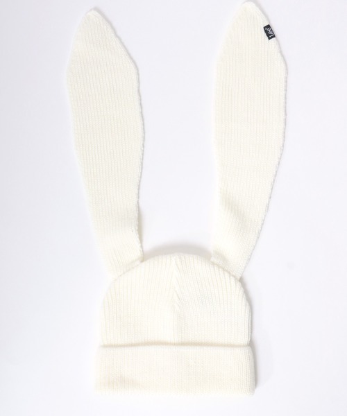 Lee(リー)の「Lee(リー)うさ耳ニットビーニー/ニットキャップ/耳付きニット帽 レディース メンズ ユニセックス(ニットキャップ/ビーニー・レディース・ライトブルー/ブラック/ピンク/ホワイト・FREE)」の8枚目の写真