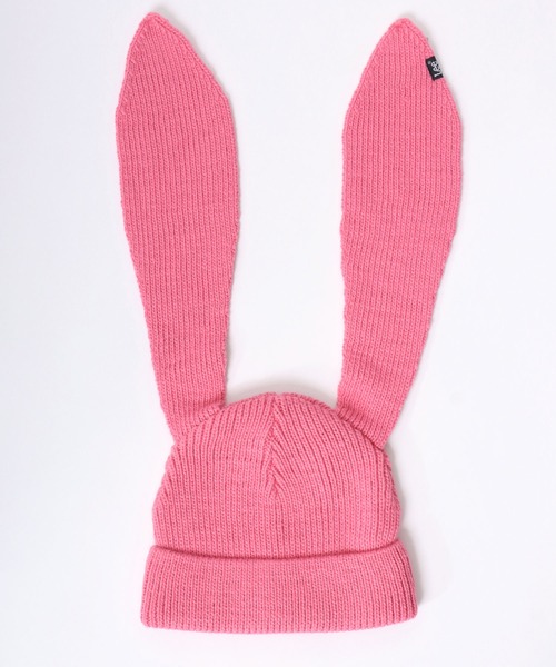 Lee(リー)の「Lee(リー)うさ耳ニットビーニー/ニットキャップ/耳付きニット帽 レディース メンズ ユニセックス(ニットキャップ/ビーニー・レディース・ライトブルー/ブラック/ピンク/ホワイト・FREE)」の20枚目の写真