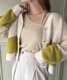 JUNOAH（ジュノア）の「グラデーションニットカーディガン（カーディガン/ボレロ）」