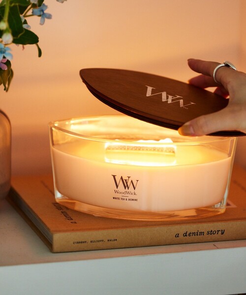 WOODWICK（ウッドウィック）の「WoodWick/ウッドウィック Hearthwick Candle（キャンドル・レディース・ベージュ/ピンク/ブラウン/ナチュラル/ブラック/サックスブルー/ホワイト・ONE SIZE）」の8枚目の写真