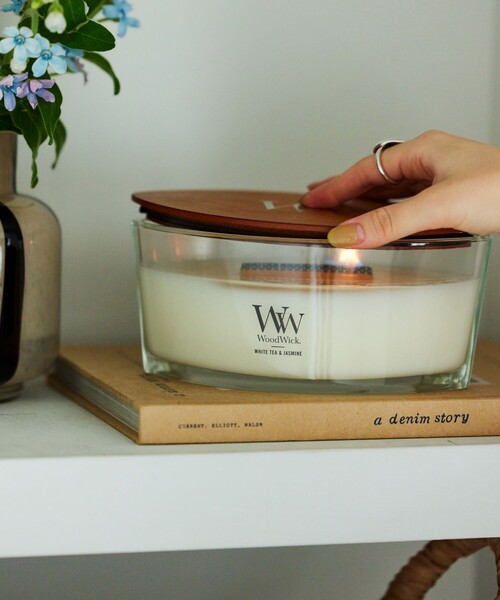 WOODWICK（ウッドウィック）の「WoodWick/ウッドウィック Hearthwick Candle（キャンドル・レディース・ベージュ/ピンク/ブラウン/ナチュラル/ブラック/サックスブルー/ホワイト・ONE SIZE）」の9枚目の写真