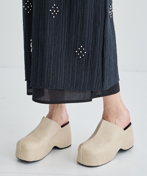 STUDIOUS(ステュディオス)の「【IHNN/イン】STUDS LAYERD DRESS(ドレス・レディース・ブラック・36/38)」の8枚目の写真