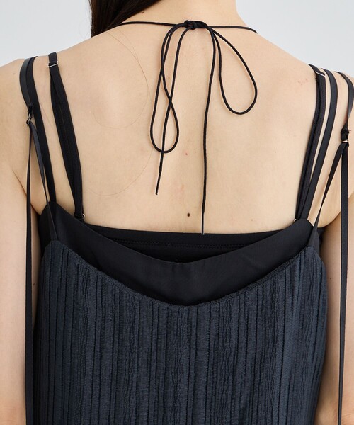 STUDIOUS(ステュディオス)の「【IHNN/イン】STUDS LAYERD DRESS(ドレス・レディース・ブラック・36/38)」の9枚目の写真